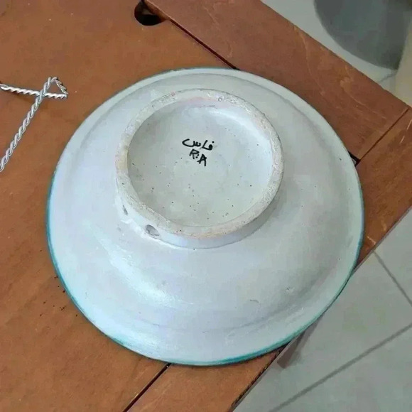  BOWL MOORISH HAND MADE ART DECORATIVE COLLECTIBLE VINTAGE - Picture 6 of 7